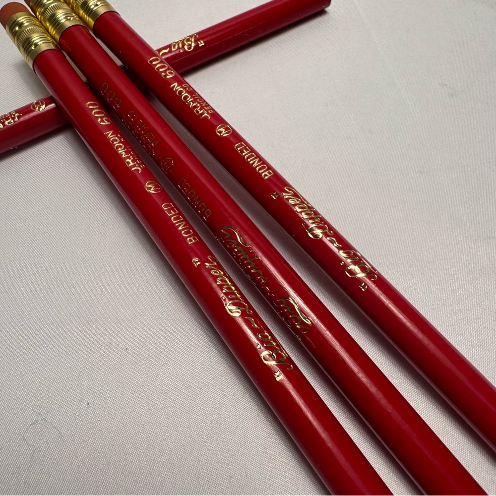 J.R. Moon Pencil Co Big Dipper 600‎ Pencils Red Lot of 4 Office Advertising